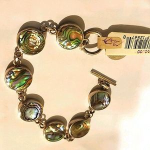 925 Paua Shell Link Bracelet